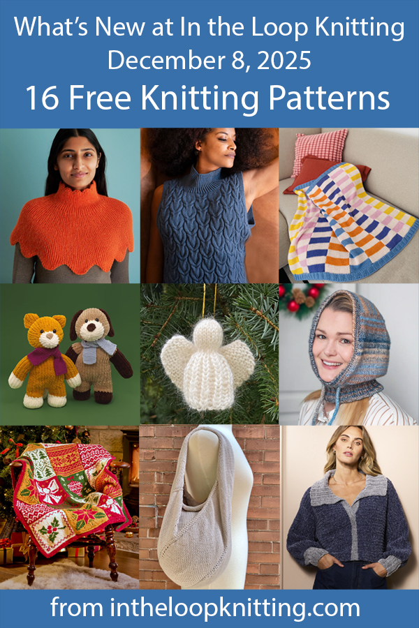 What's New Knitting Patterns added recently to updated pattern posts.