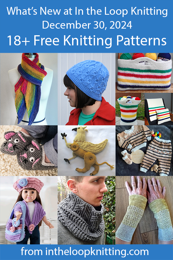 What's New Knitting Patterns added recently to updated pattern posts.