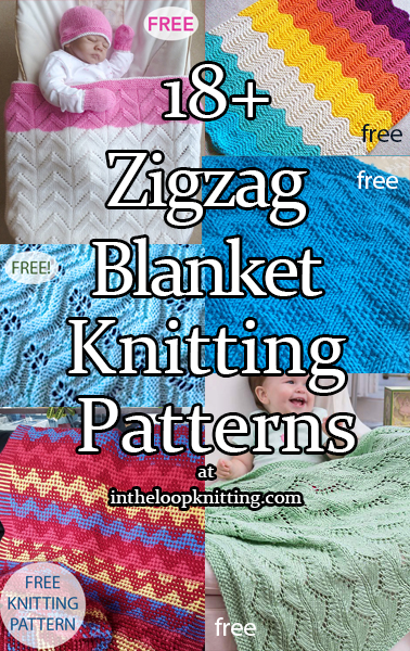 Knitted Sea Like Themed Blanket Variegated Yarn Throw Knitting PDF