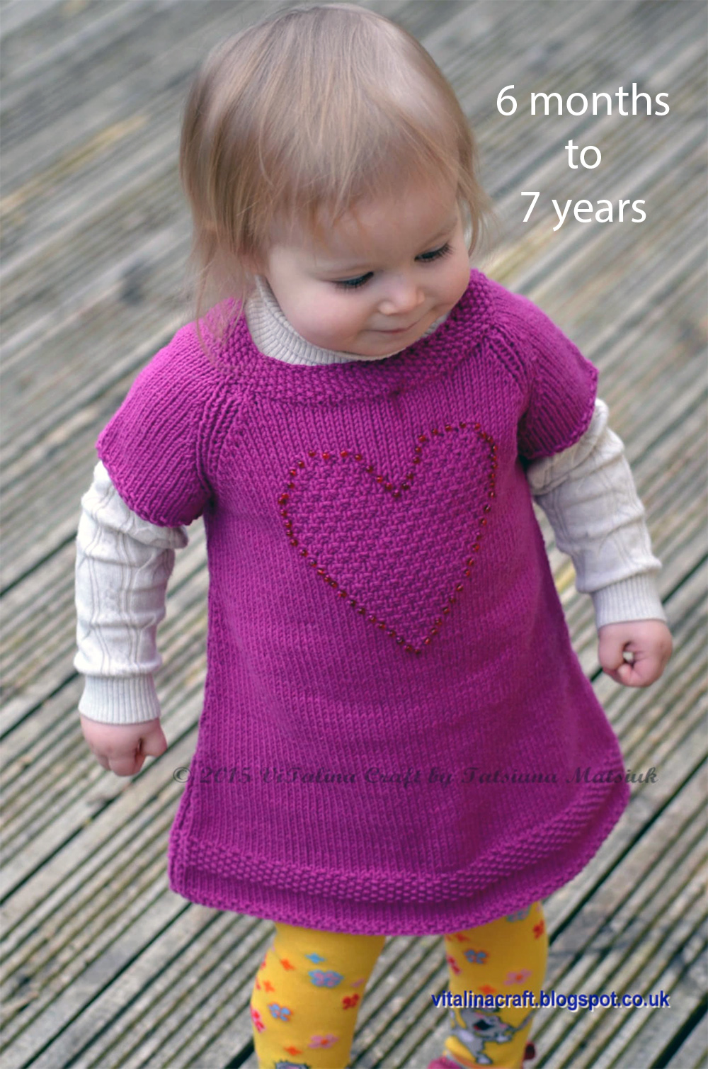  Brilliant Heart Tunic Dress Knitting Pattern 