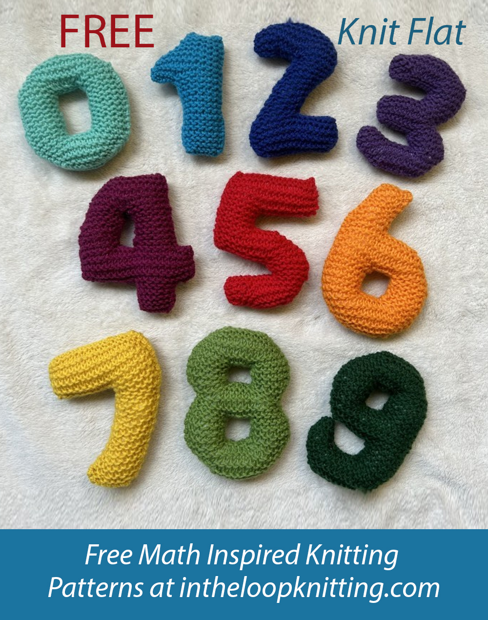 Free 1 2 3 Knit Numbers Knitting Pattern