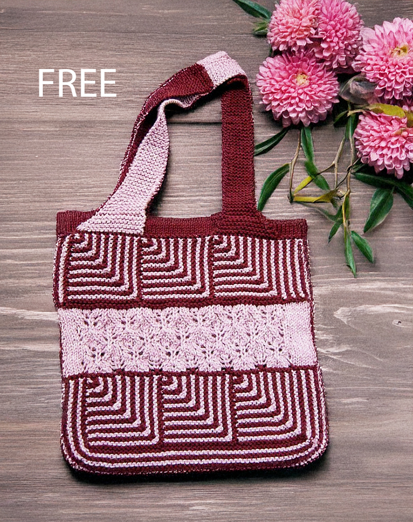 Free 10 Items Or Less Tote Bag Knitting Pattern 