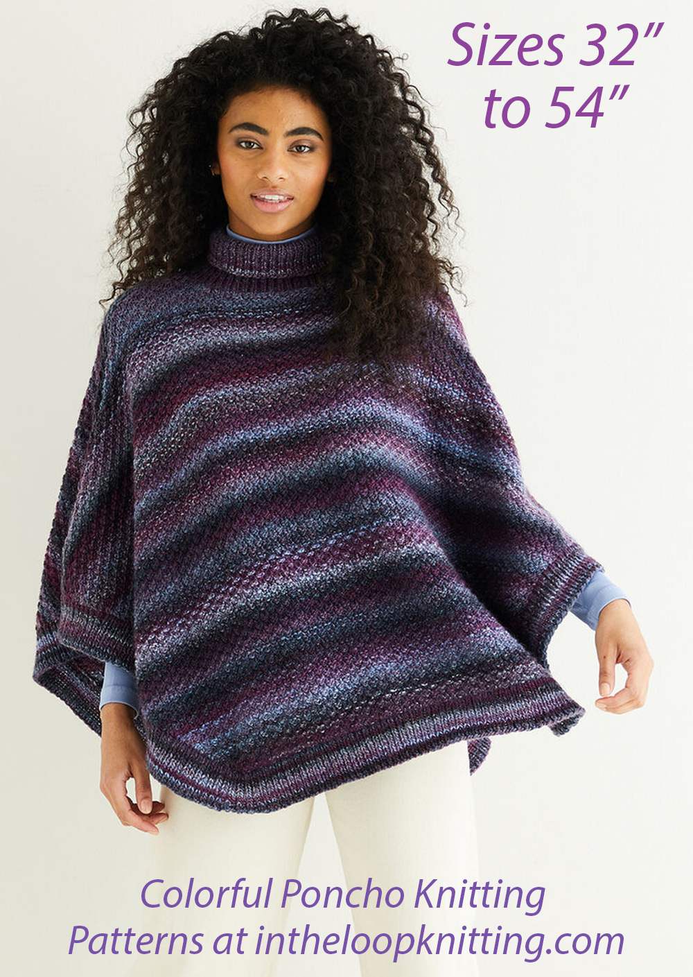 Textured Poncho Knitting Pattern