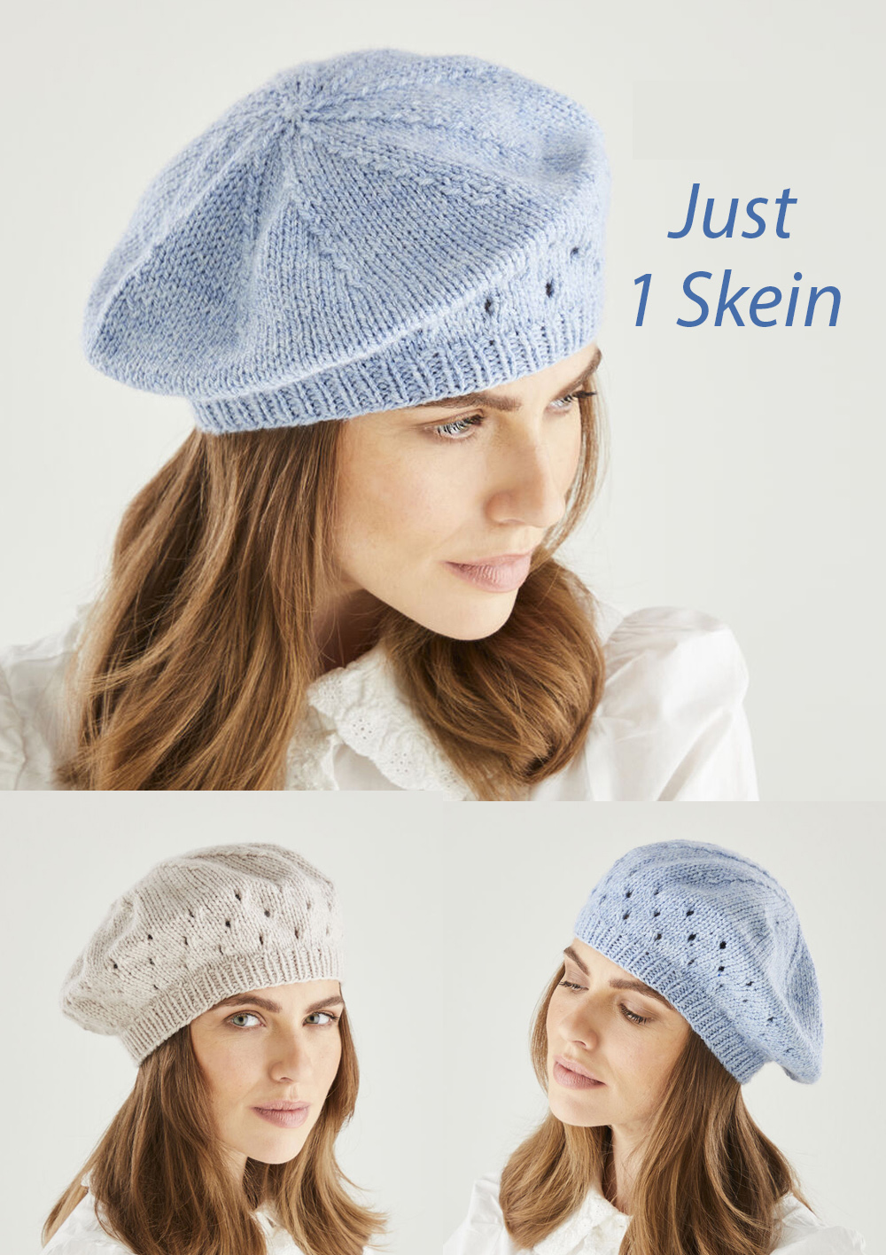 Free Hat Knitting Pattern One Skein Beret