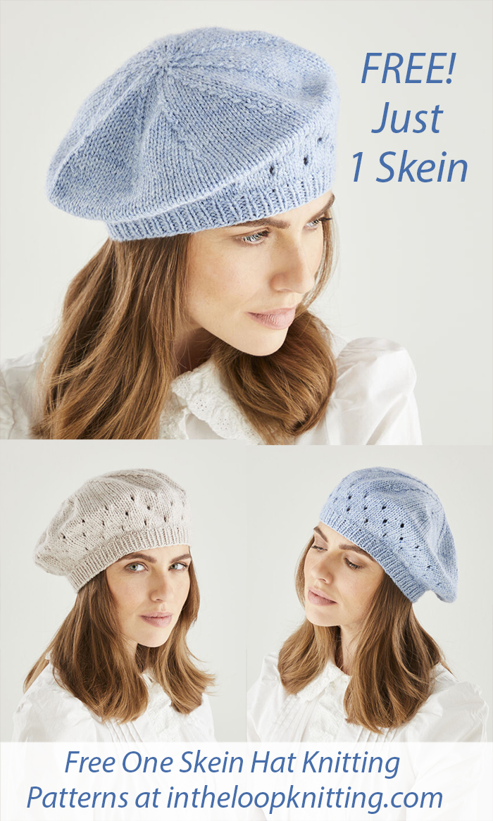 Free Hat Knitting Pattern One Skein Beret