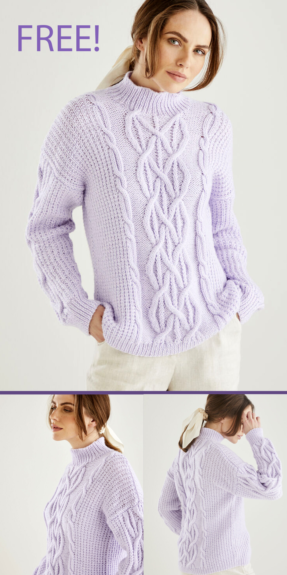 Free Sweater Knitting Pattern Puffed Sleeve Sweater Sirdar 10634