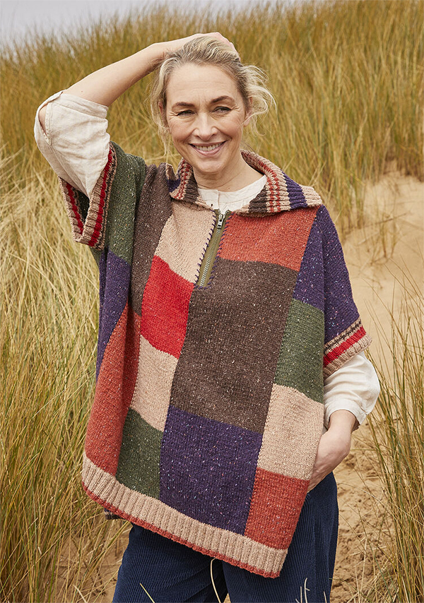 Woodland Walk Poncho Knitting Pattern