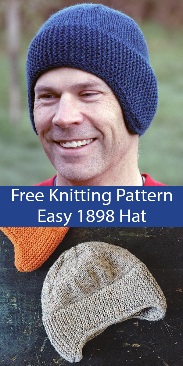 Free knitting pattern for 1898 Earflap Hat