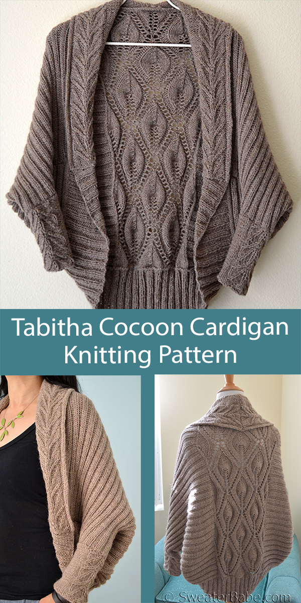 Cardigan Knitting Pattern Tabitha Cocoon Cardigan