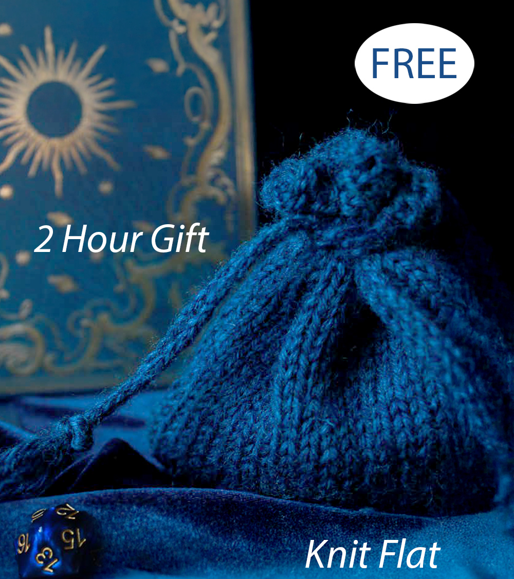 Free 2 Hour Dice Bag Knitting Pattern