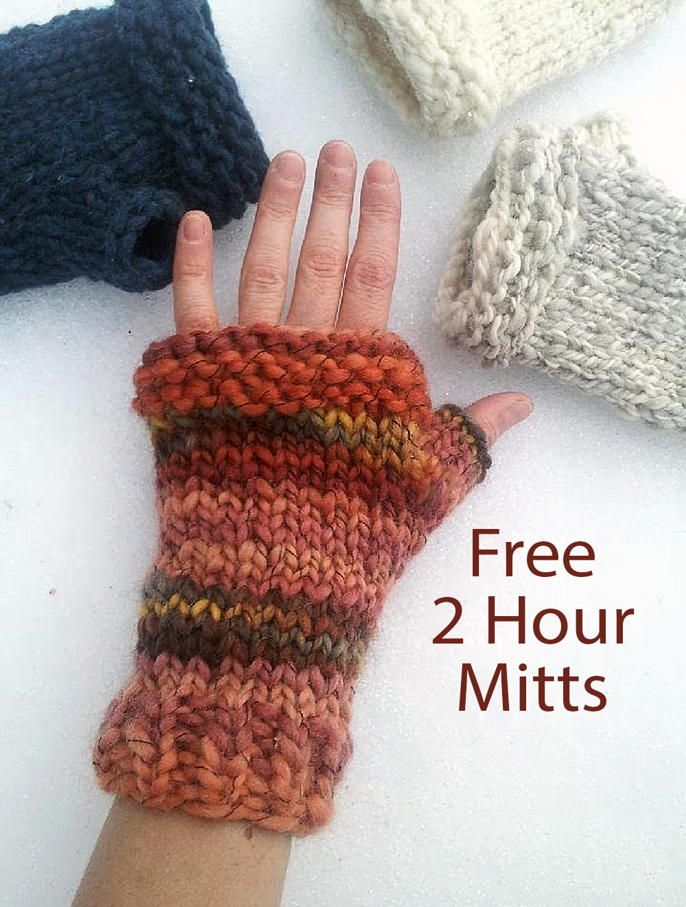 Free 2-Hour Mitts Knitting Pattern