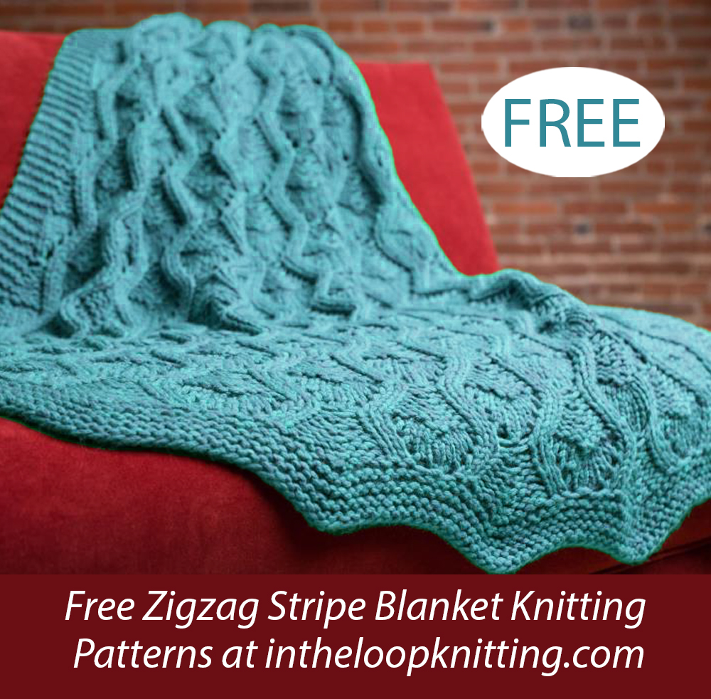 Lace Zigzag Afghan Knitting Pattern