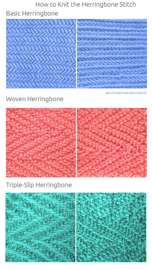 Free Herringbone Stitch Tutorials