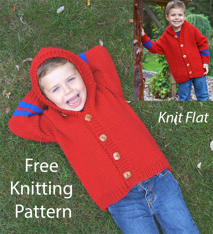 3224 Child's Sweater Coat Knitting Pattern