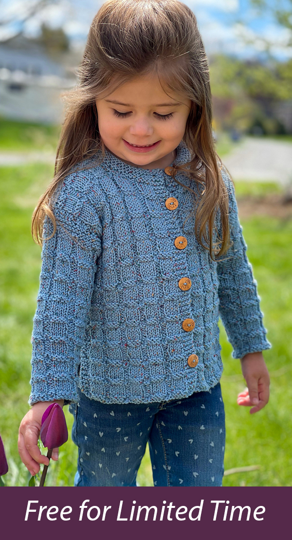 Free Knitting Pattern 3426 Child's Cardigan Free for a Limited Time