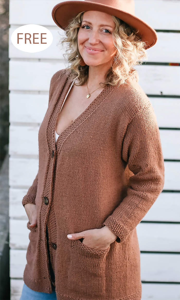 Free 365 Cardigan Knitting Pattern