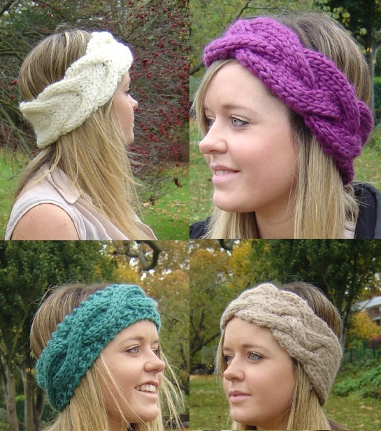 Free Patterns For Womens Knitted Headbands