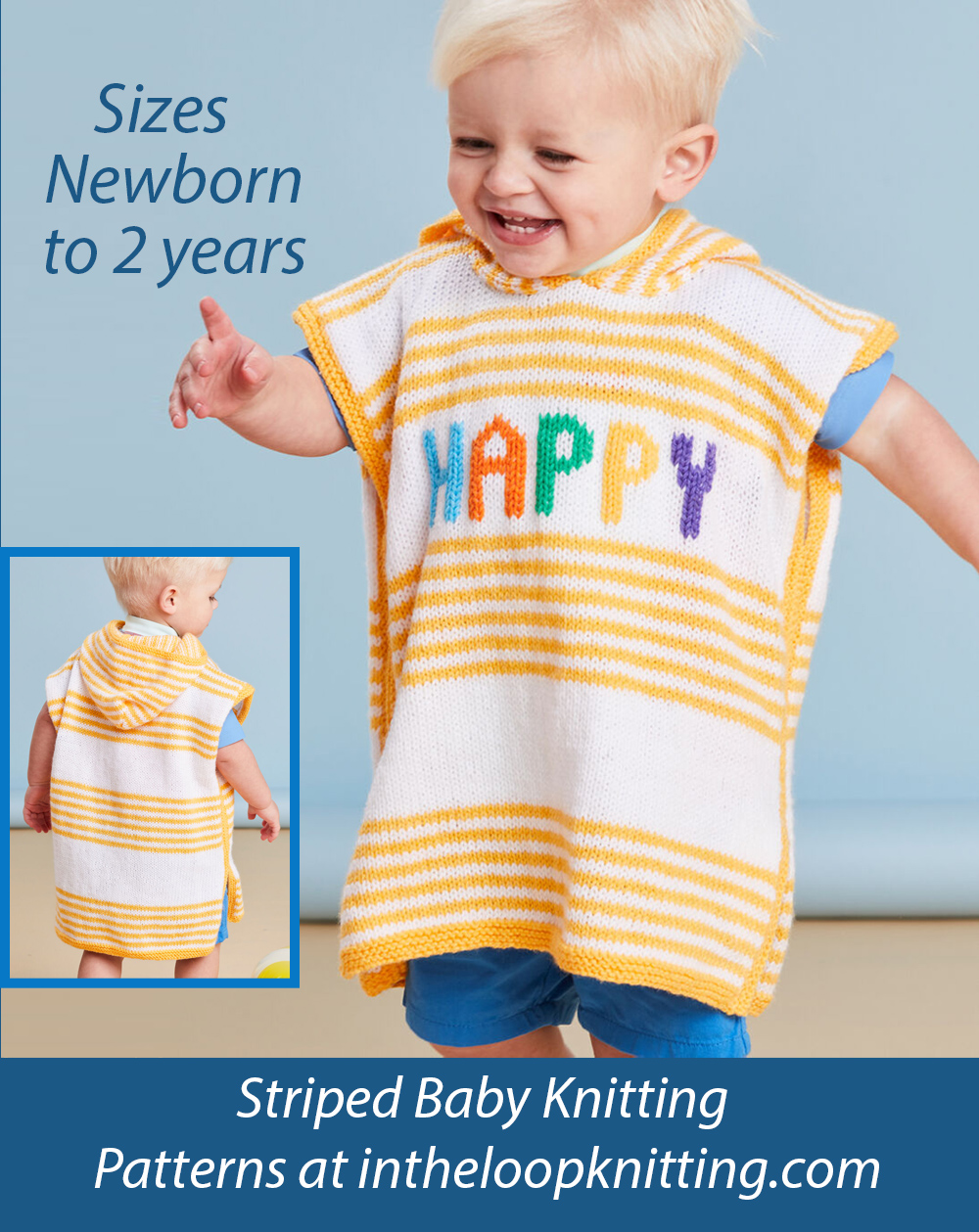 Happy Baby Poncho Knitting Pattern