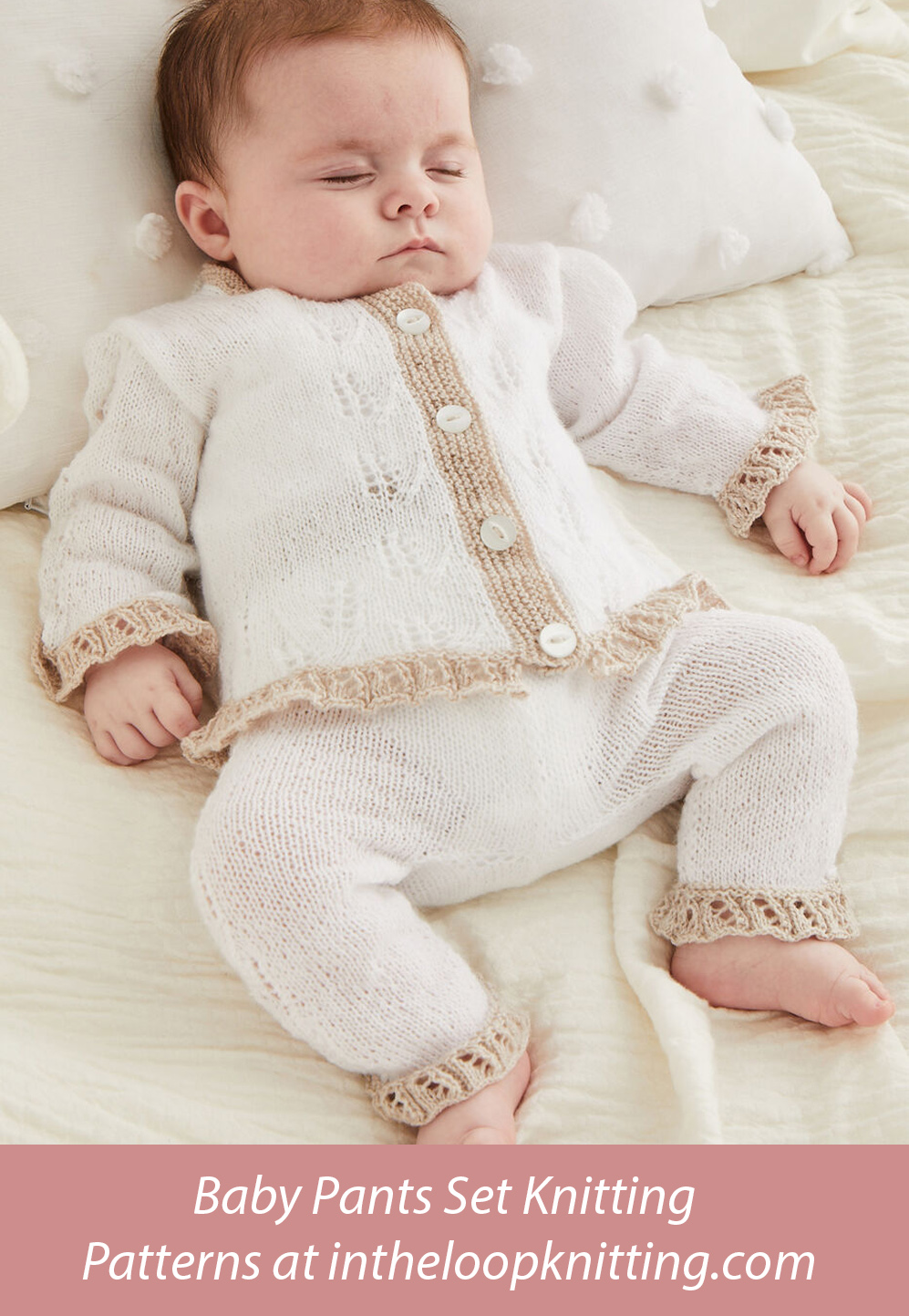 Baby Little Lacy Trouser Suit Set Knitting Pattern