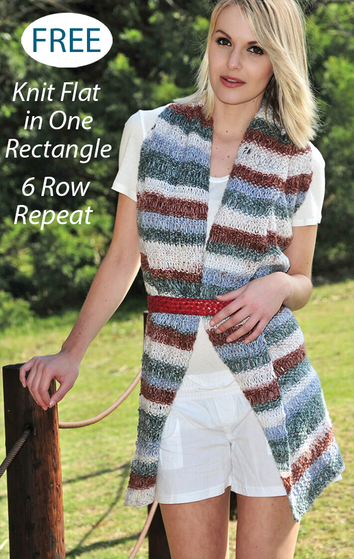 Free Easy Shrowl Jacket  Cardigan Knitting Pattern