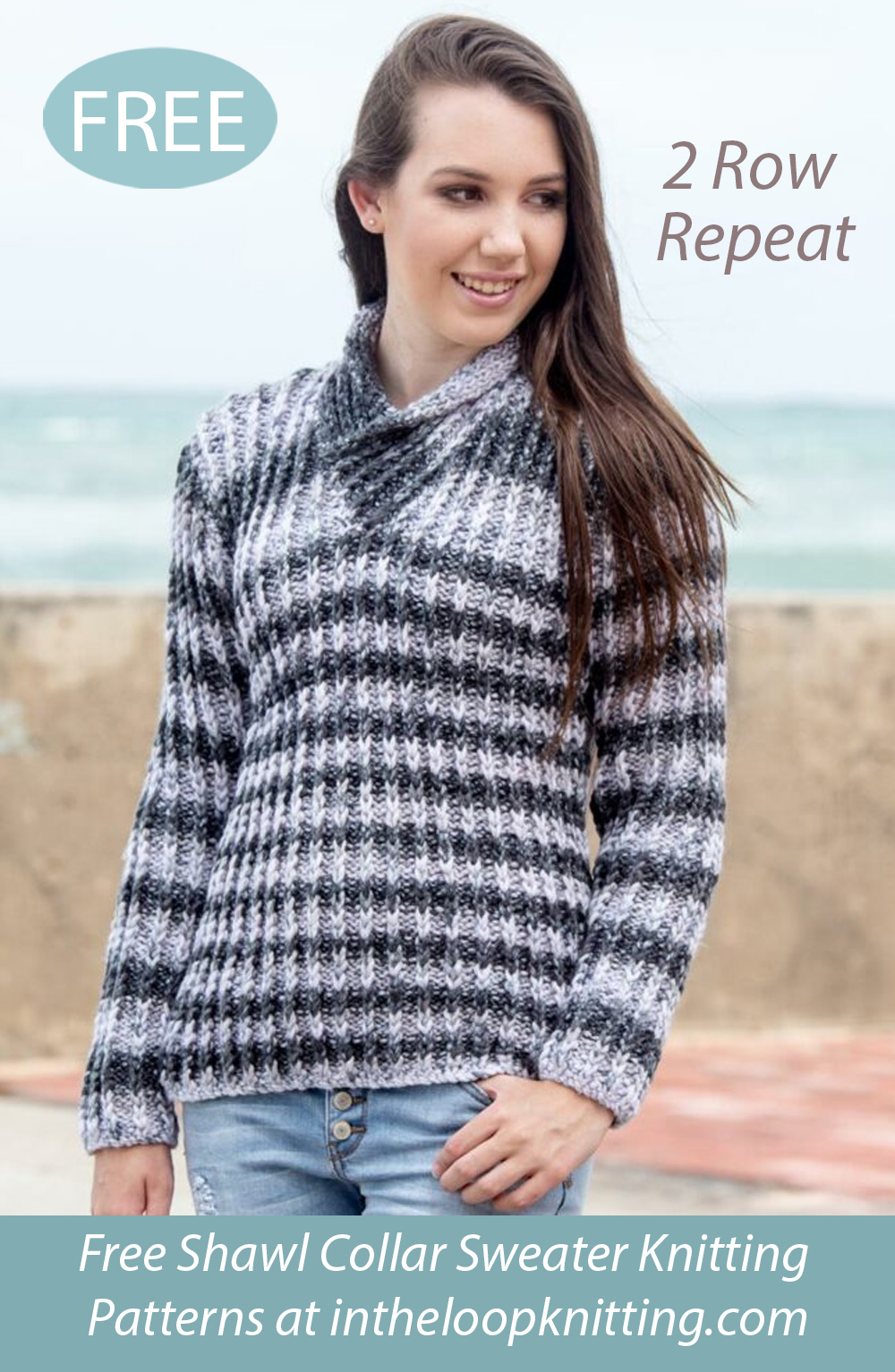 Free Women's Rib Pullover Sweater Knitting Pattern 