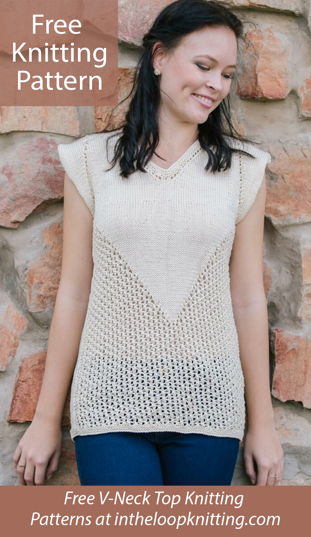Free Double V Lace Top Knitting Pattern