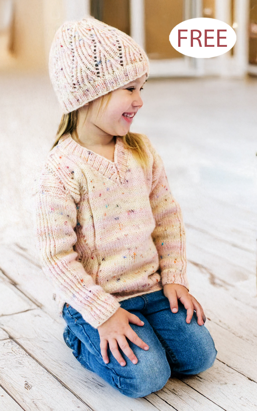 Shabang Pullover And Beanie Knitting Pattern Set