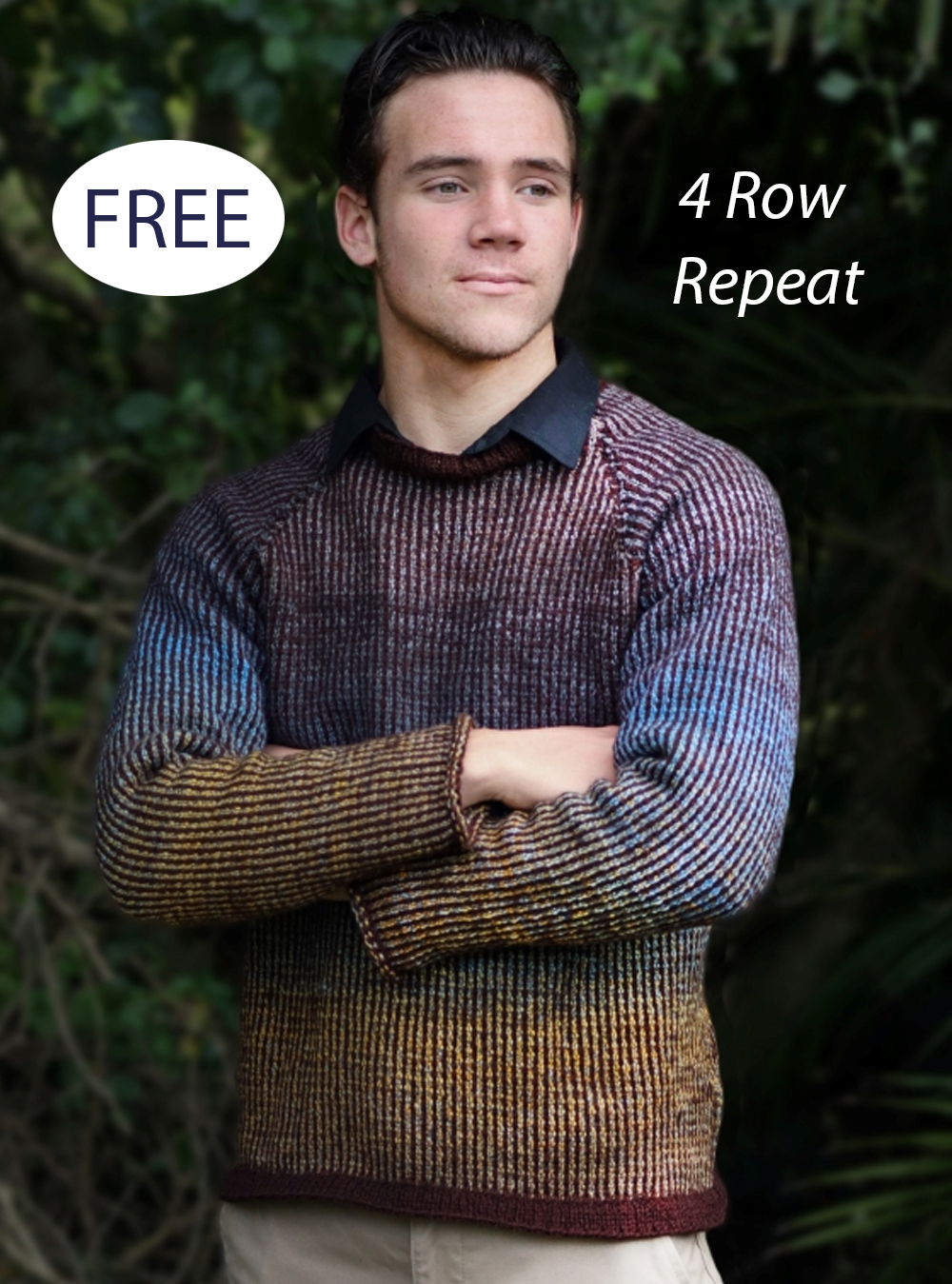 Free Men's 7934 Brimmond Pullover Sweater Knitting Pattern 