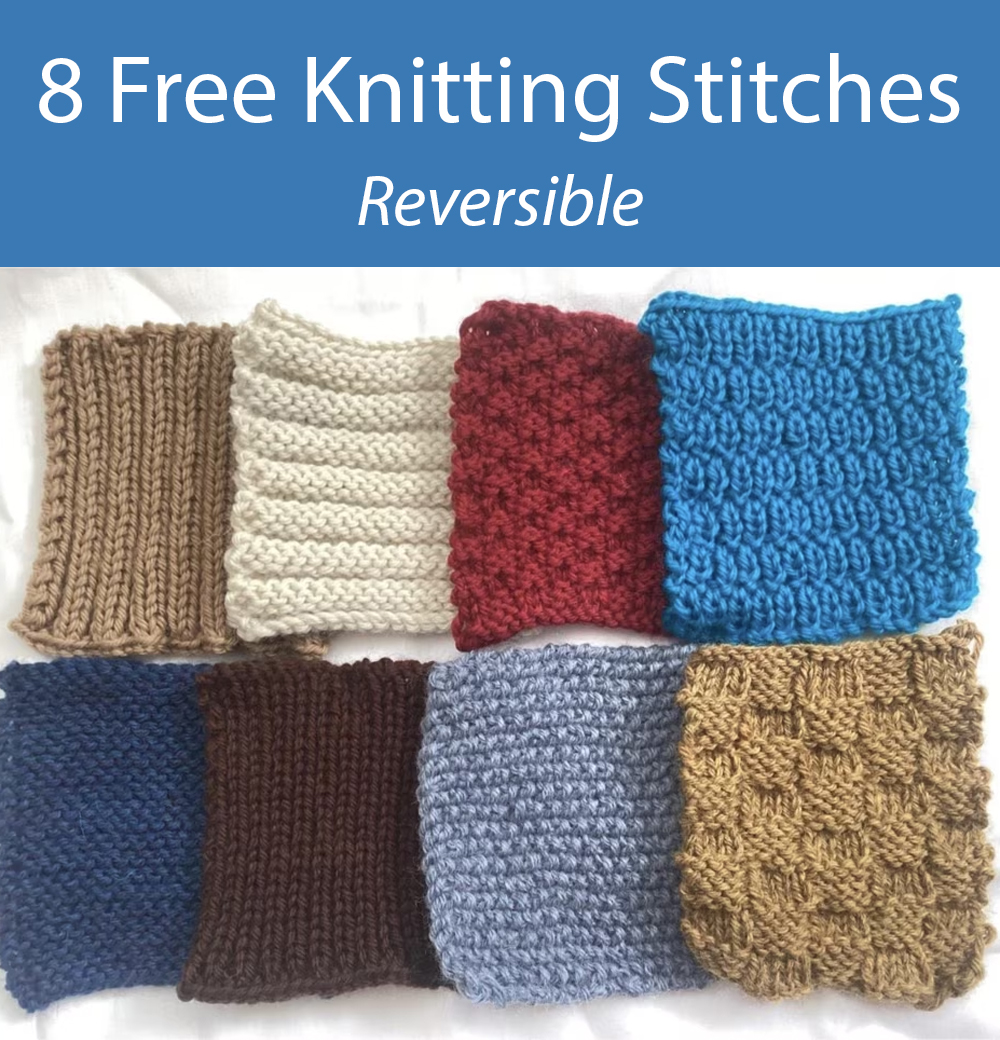 Free 8 Easy Knit Stitch Patterns Knitting Pattern