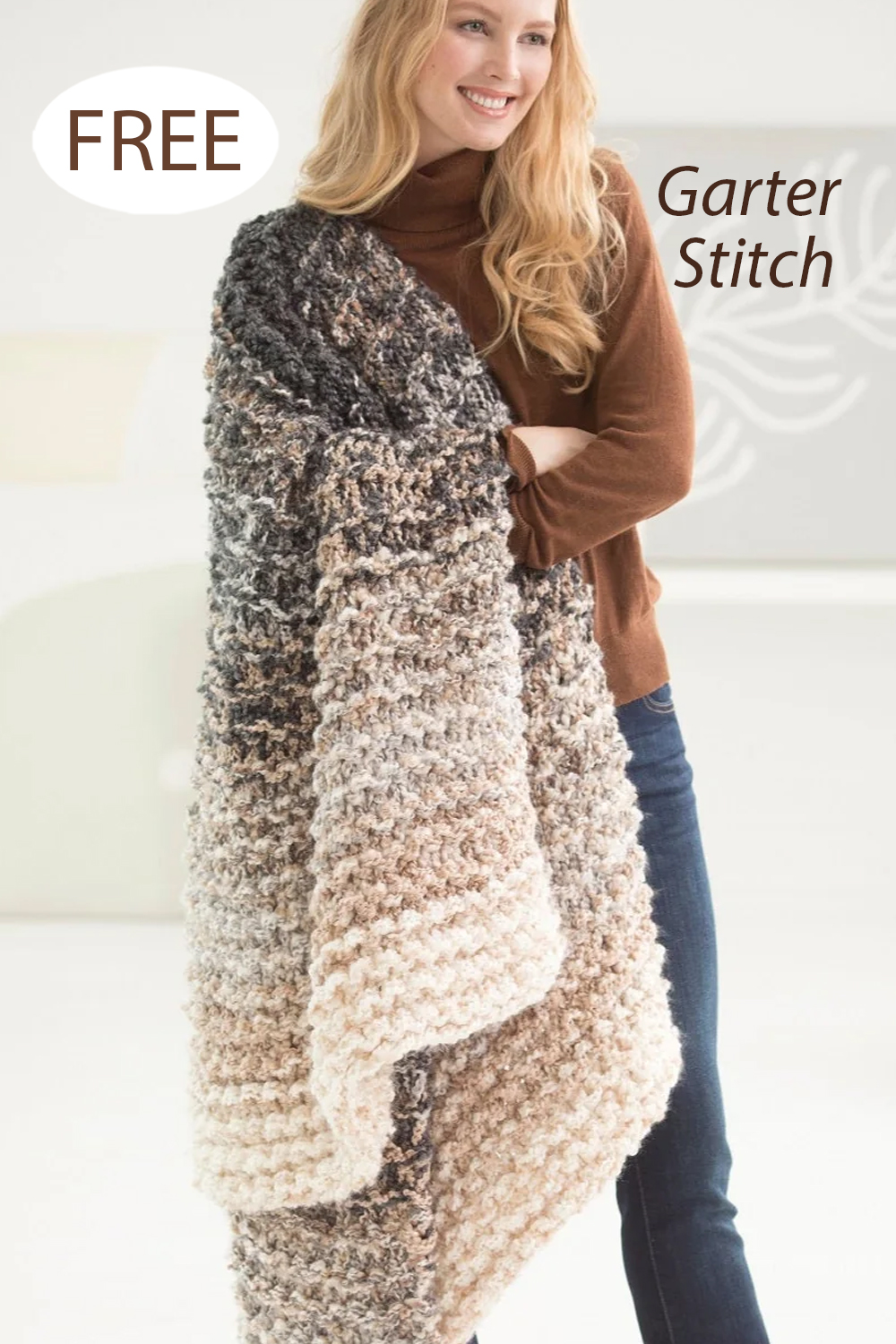 Free 8 Hour Throw Blanket Knitting Pattern