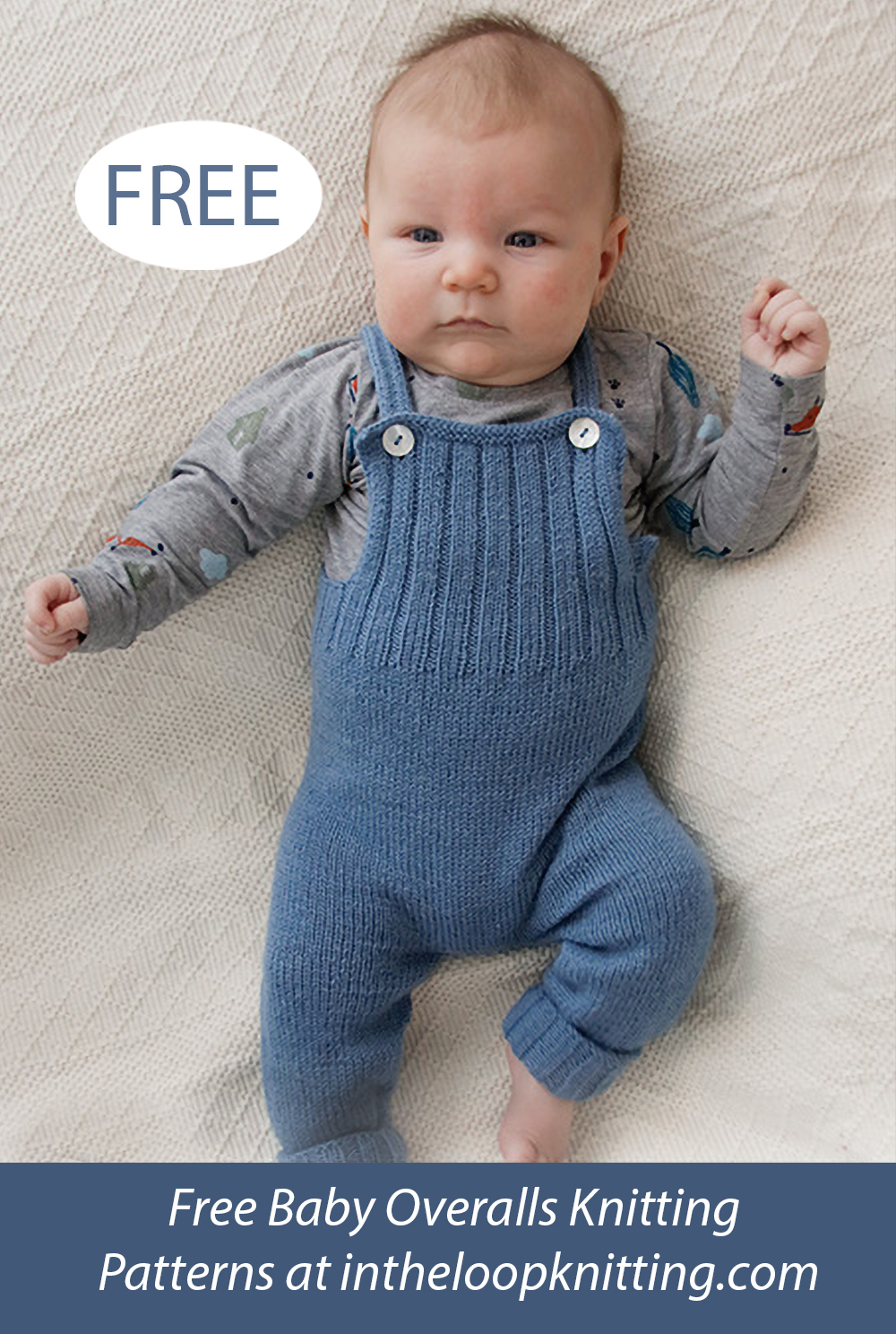 Free Baby Afternoon Playdate Dungarees Knitting Pattern