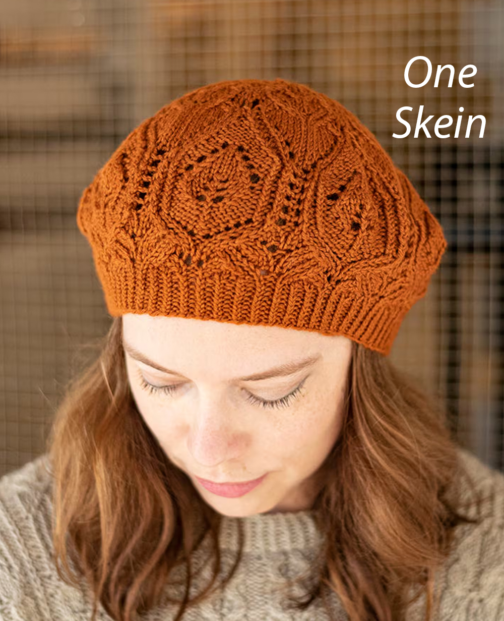 Knitting Pattern for One Skein Alafairr Hat