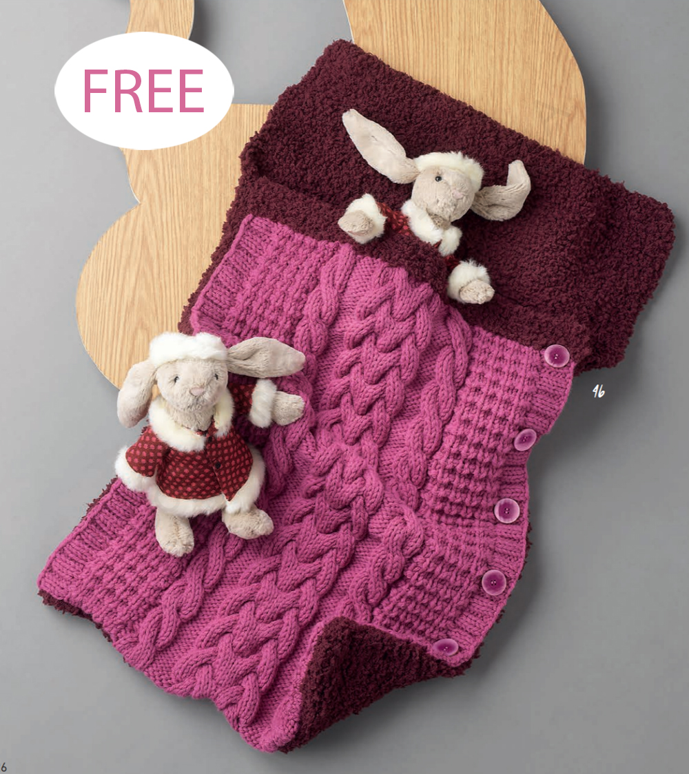 Free Knitting Pattern Baby Sleeping Bag Bunting