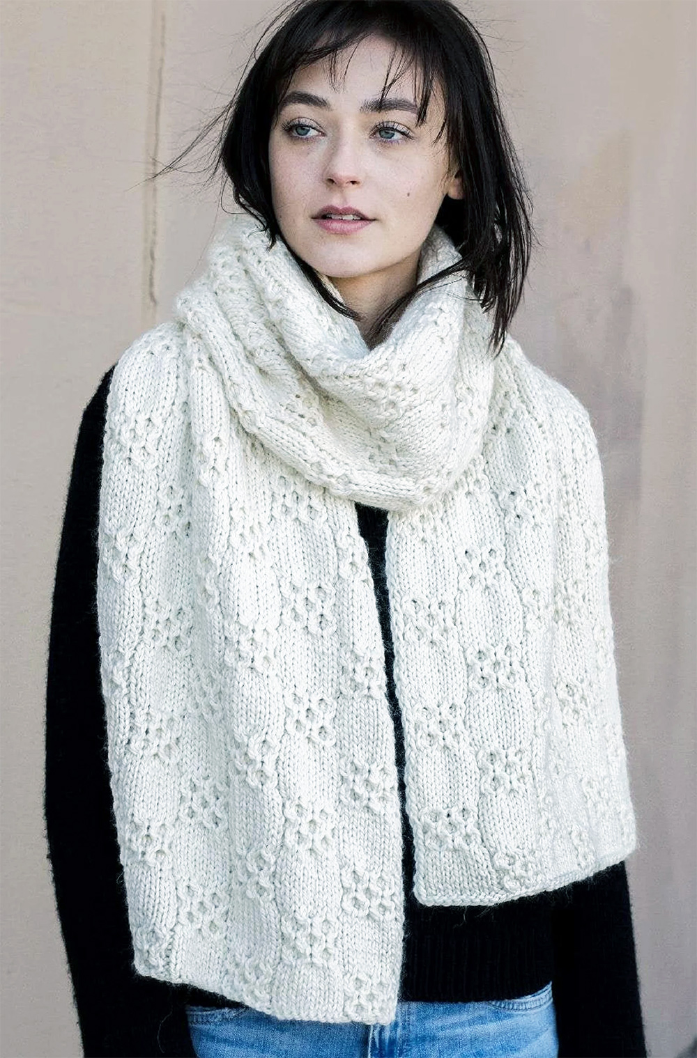 Scarf Knitting Pattern Back to Winter Cable Scarf