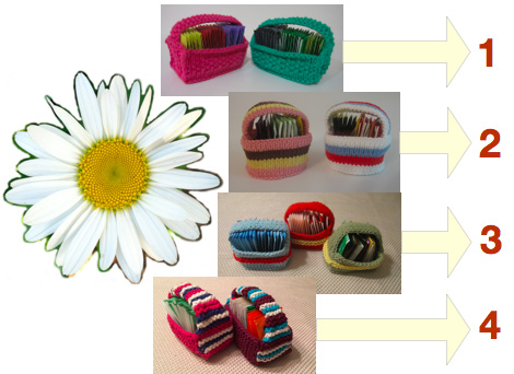 Tea Bag Baskets Free Knitting Patterns and more tea time knitting patterns