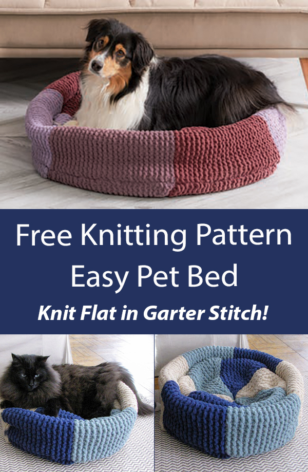 Free Pet Bed Knitting Pattern