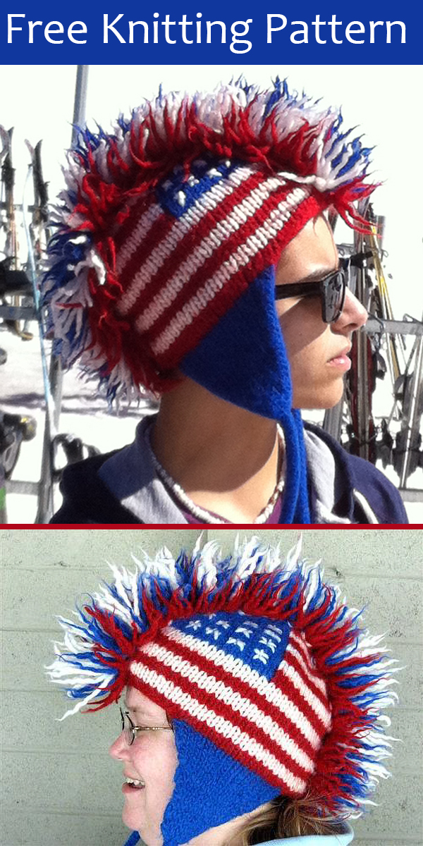 Free Knitting Pattern for Betsy Ross Fauxhawk