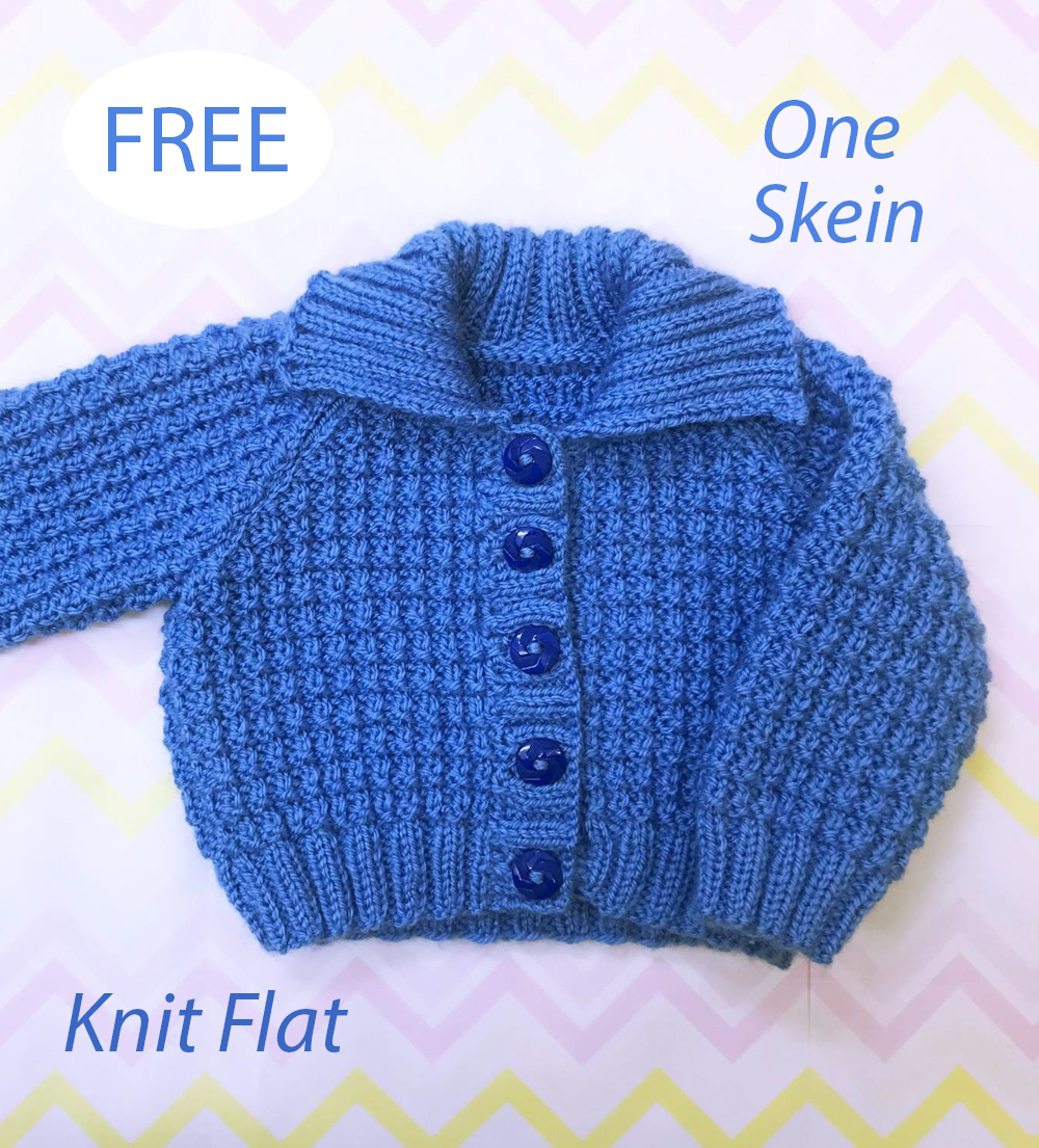 Baby Cardigan Bubbly Jacket Free Knitting Pattern