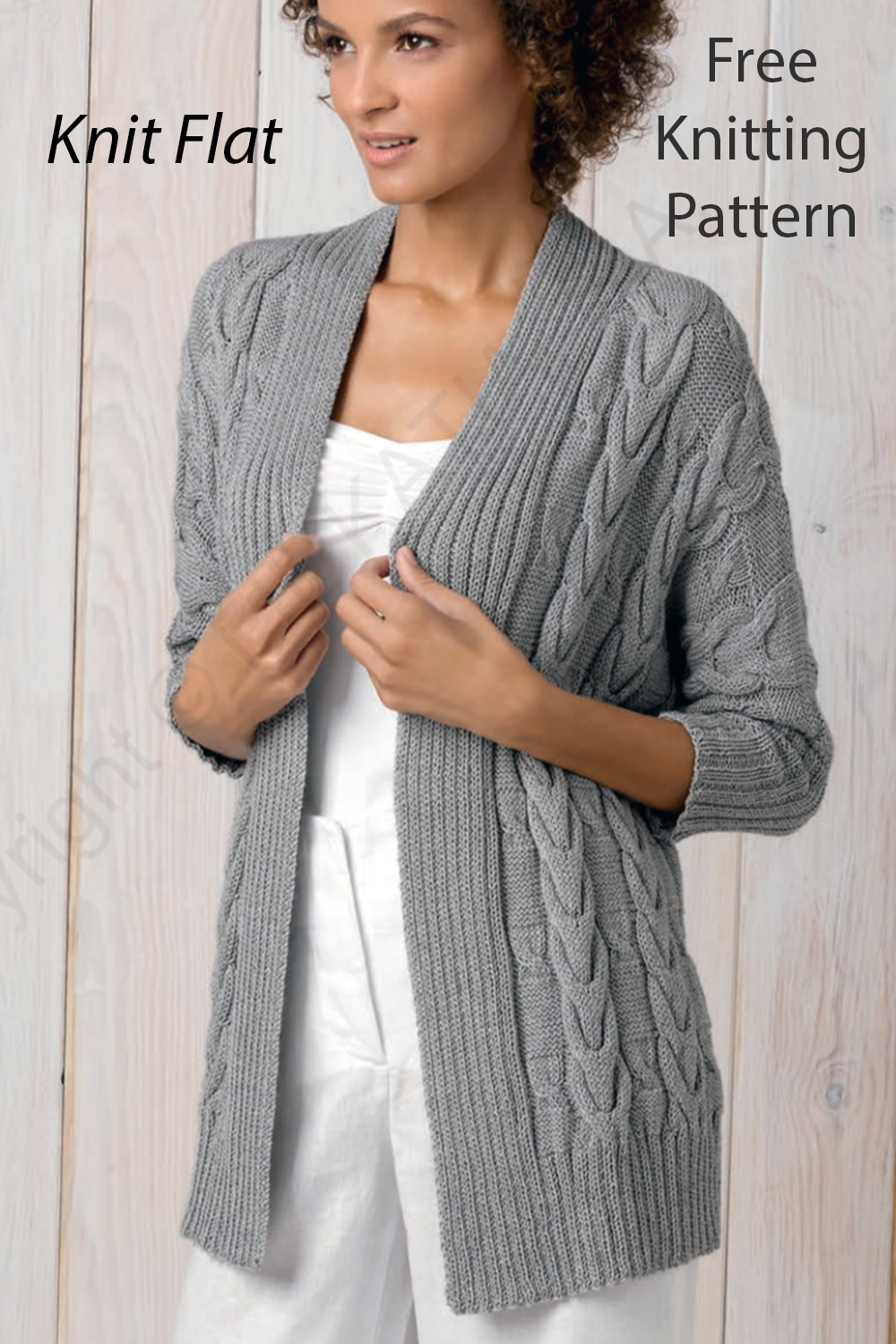 Free Cable Jacket Comfy Cardigan Knitting Pattern
