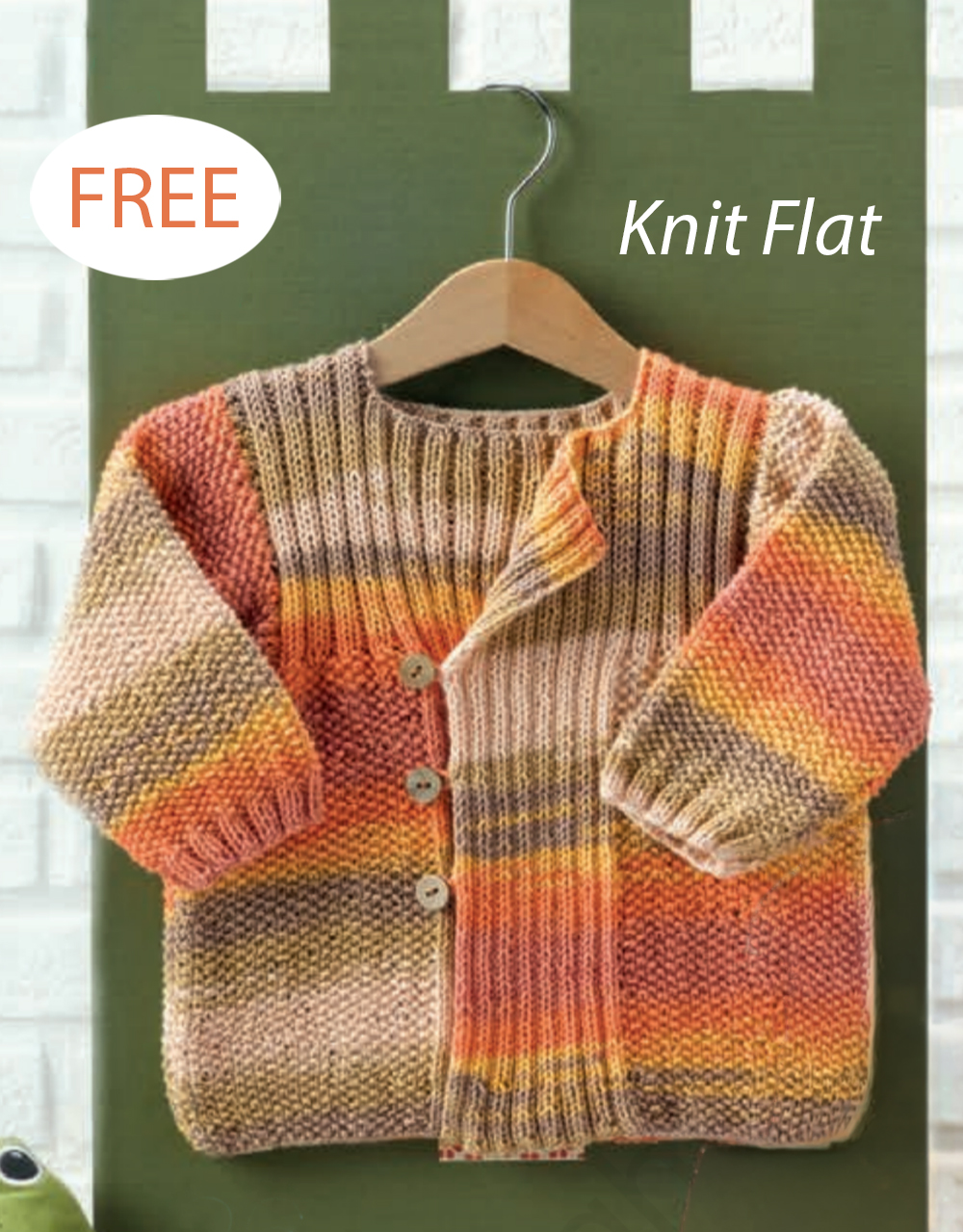 Free Knitting Pattern Candy Baby Jacket Sweater