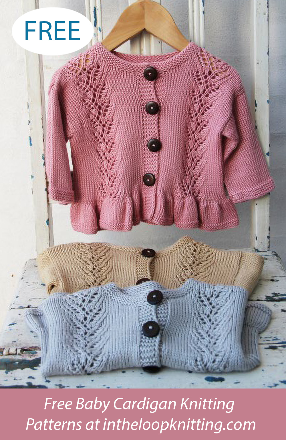 Free Baby Lace Flounce Cardigan Knitting Pattern