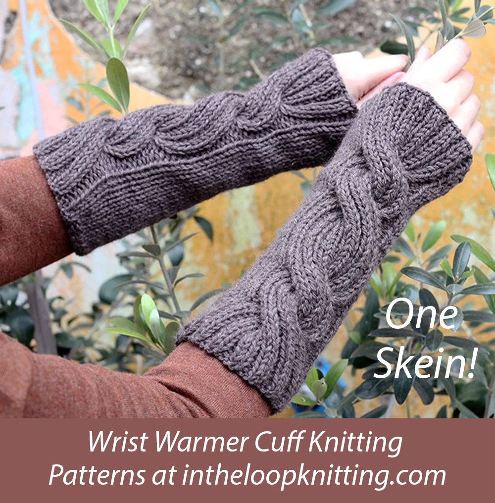  Claire’s Cable Knit Arm Warmers Knitting Pattern