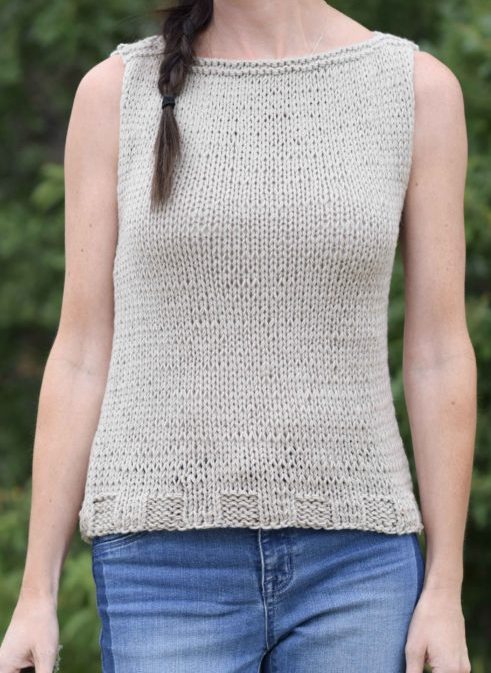 Free Knitting Pattern for Easiest Classic Top
