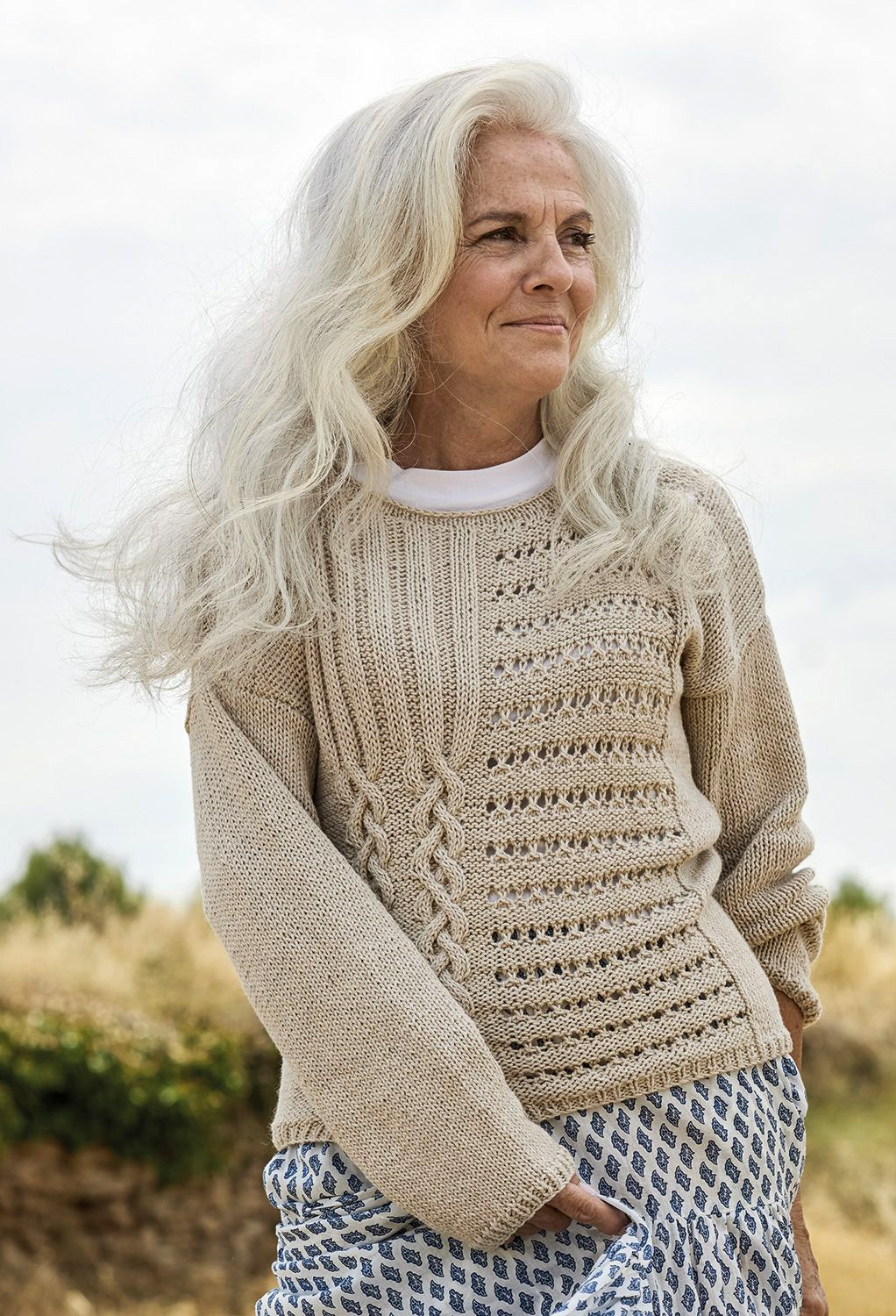 Gansey Concept Womens Sweater Knitting Pattern