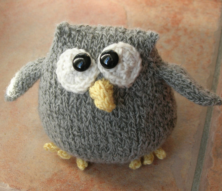 Free Knitting Pattern for Cordell the Owl Toy