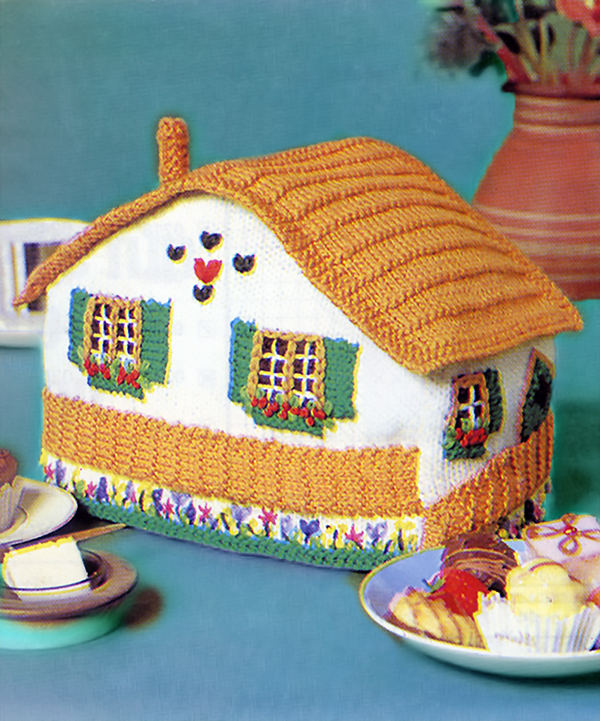 Free knitting pattern for Cottage Tea Cosy