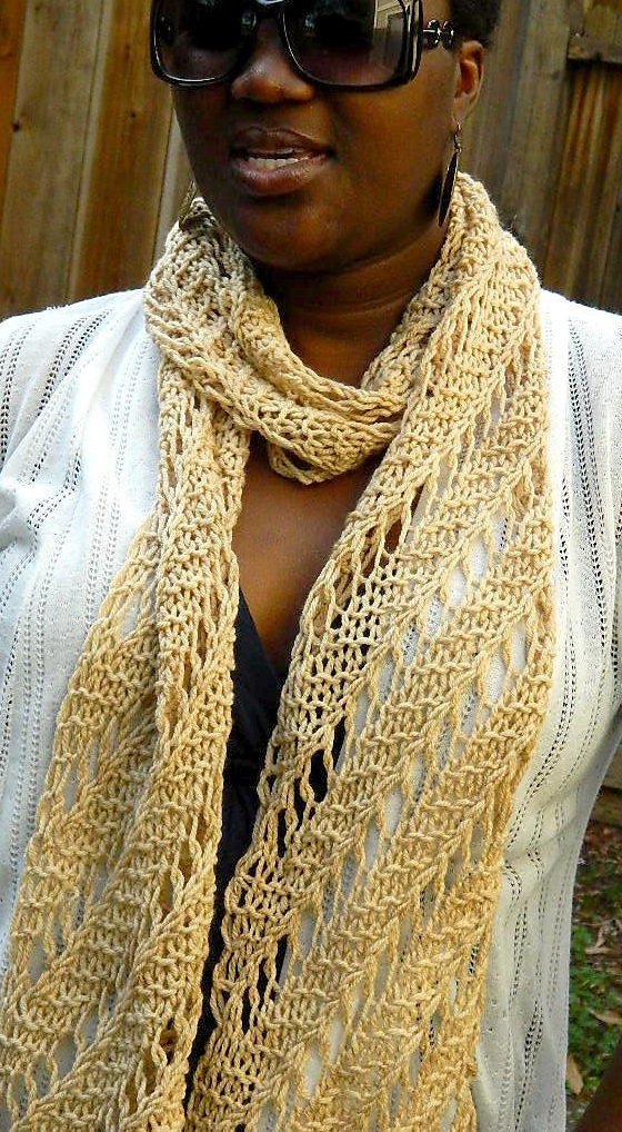 lightweight knit scarf pattern