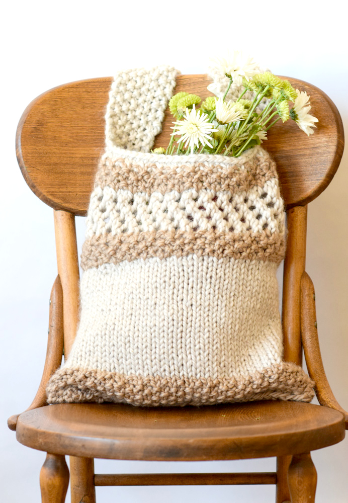 Free Knitting Pattern for Darice Market Tote