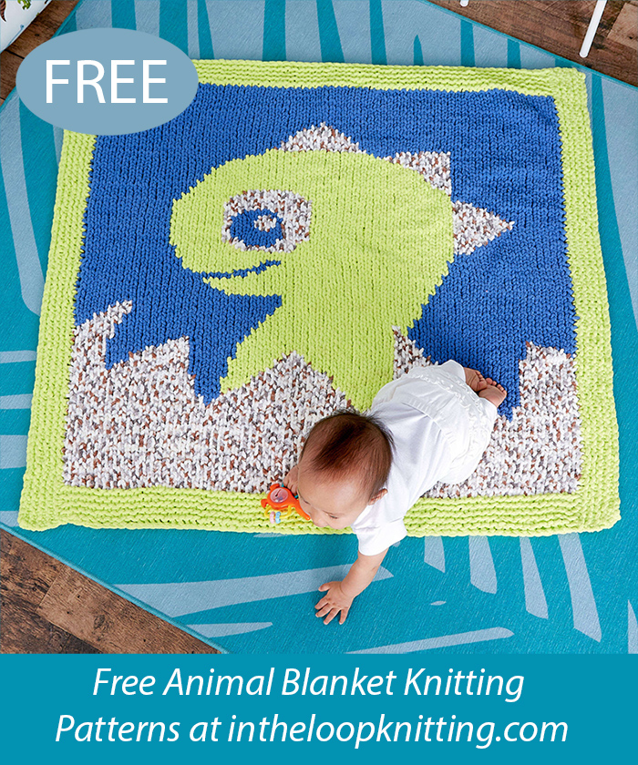  Free Dinosaur Baby Blanket Knitting Pattern Dino Hatch