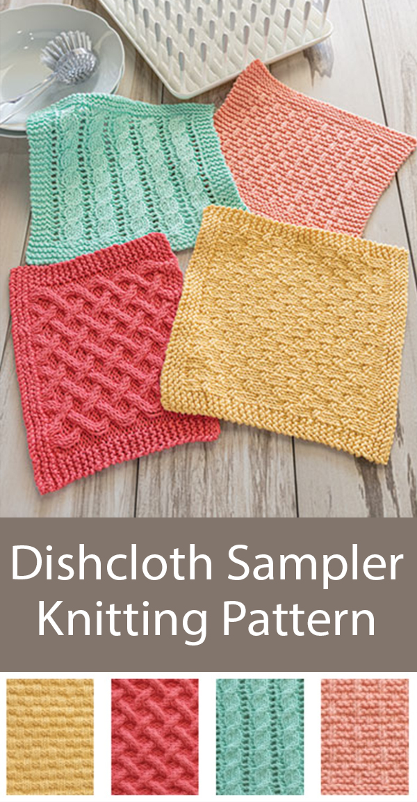 Dishcloth Sampler Knitting Set